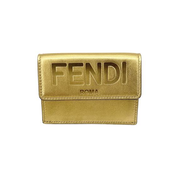 FENDI Roma Micro Trifold Leather